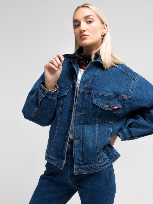 Zateplená džínsová bunda AUTHENTIC JACKET 500